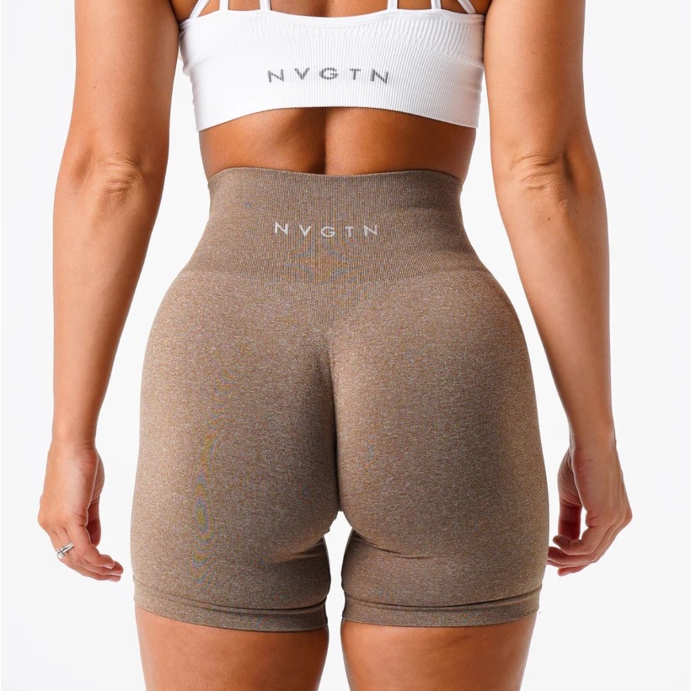 NVGTN Women's High-Waisted Brown Shorts